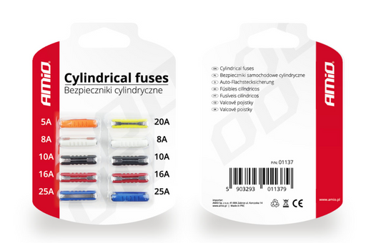 Autopoistky 10ks blister cylindrické