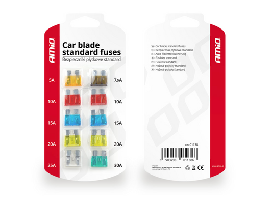 Autopoistky 10ks blister Standard